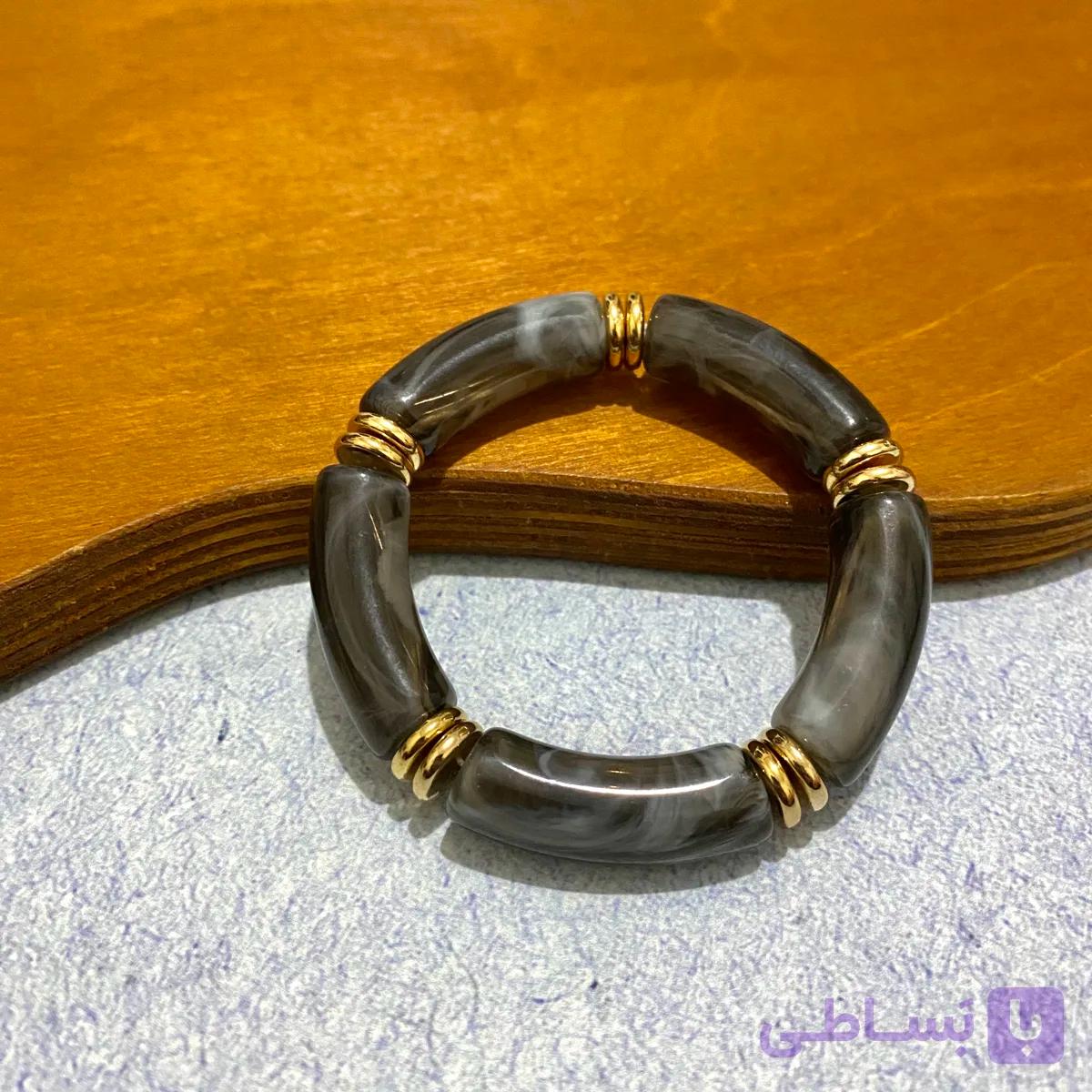 دستبند مدل سنگی طرح ماربل کد b2