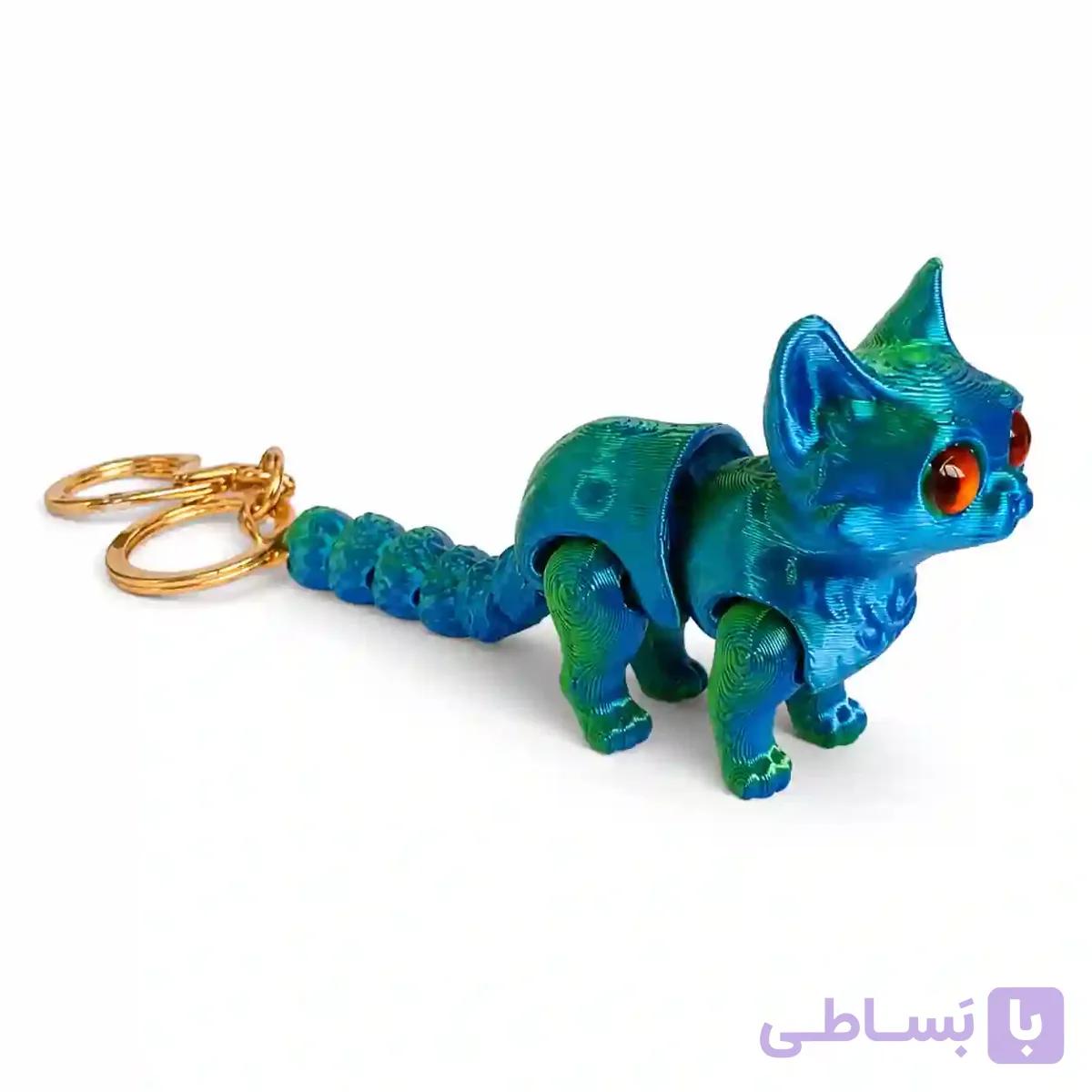 جاکلیدی گربه مفصلی سه بعدی — تصویر 1