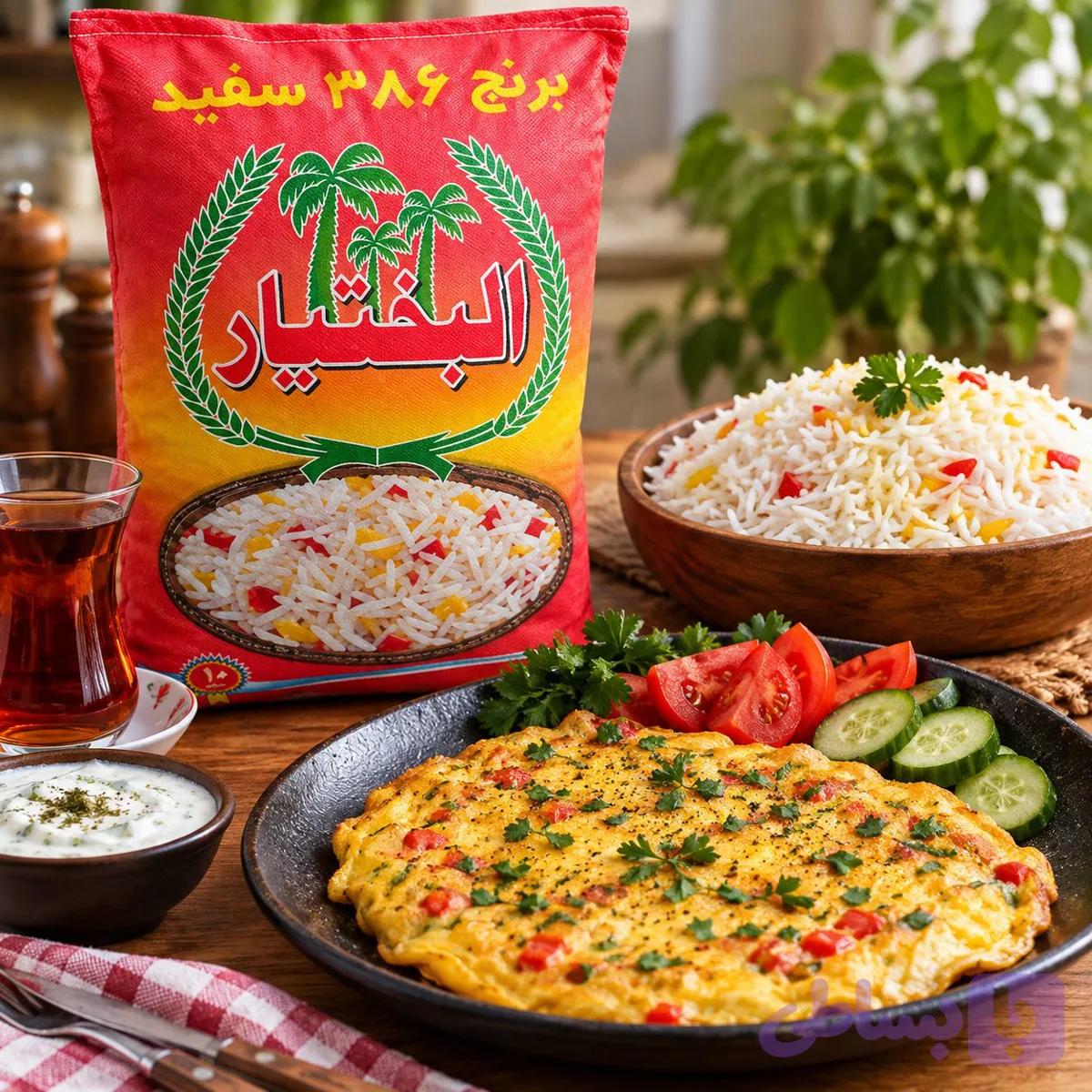 برنج پاکستانی 386البختیار(1000کیلویی)