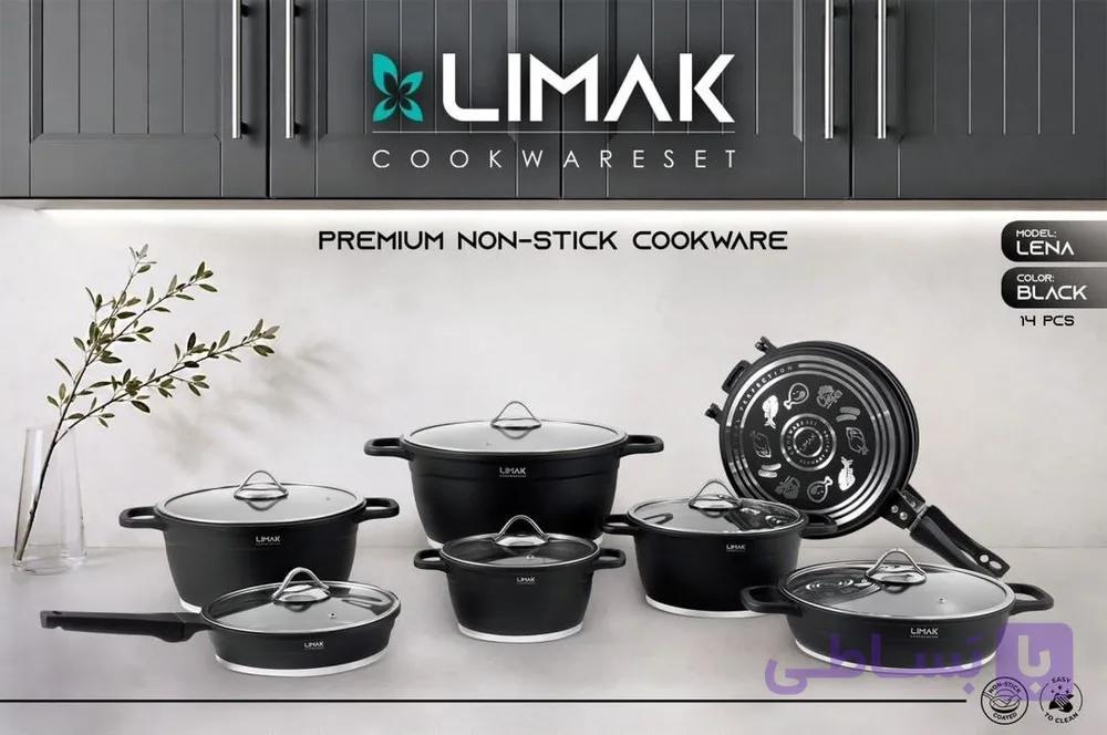 سرویس قابلمه چدن لیماک ۱۴ پارچه مدل لنا