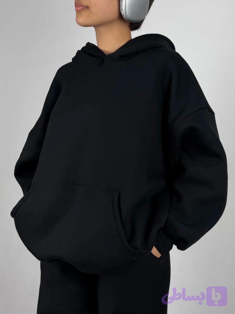 هودی اورسایز Black