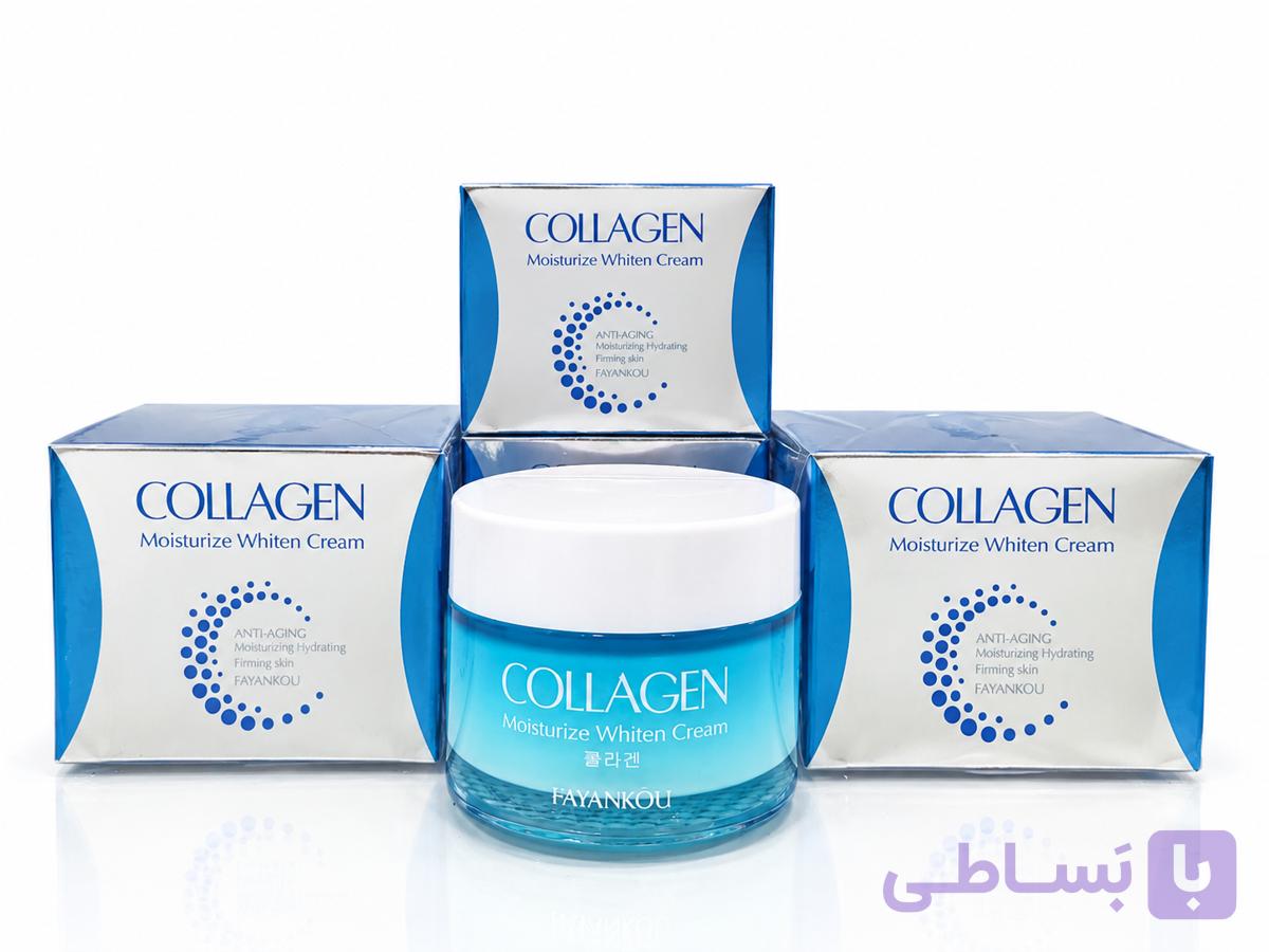 کرم کلاژن آبرسان و روشن کننده فایانکو Fayankou حجم 50 گرم