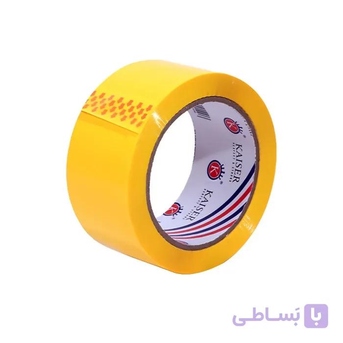 چسب پهن کایزر مدل SK154  عرض 5 سانتی متر (زرد رنگ)