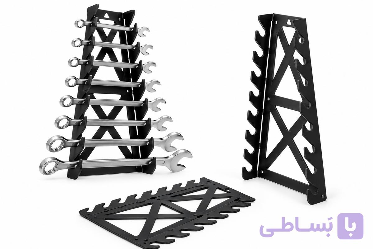 استند نگهدارنده آچار فلزی چندطبقه
