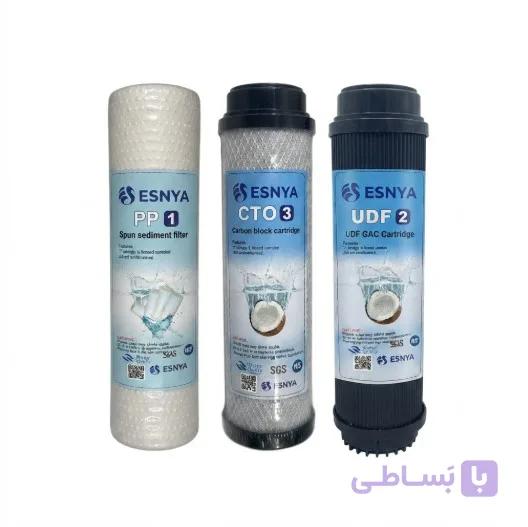 پک ۳ عددی فیلتر تصفیه آب کلاسیک اسنیا ESNYA | PP1 UDF2 CTO3