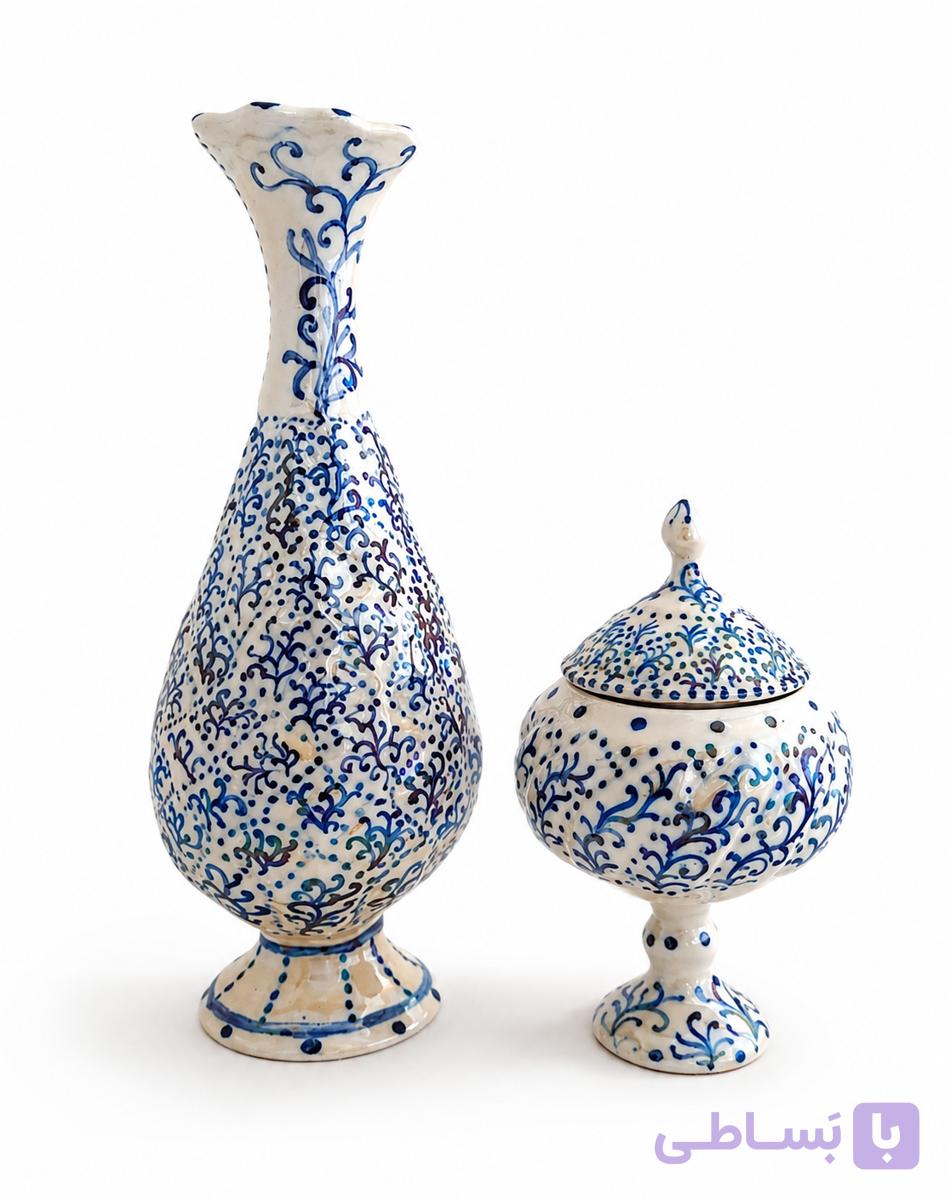 گلدان و شکلات خوری طرح مینا