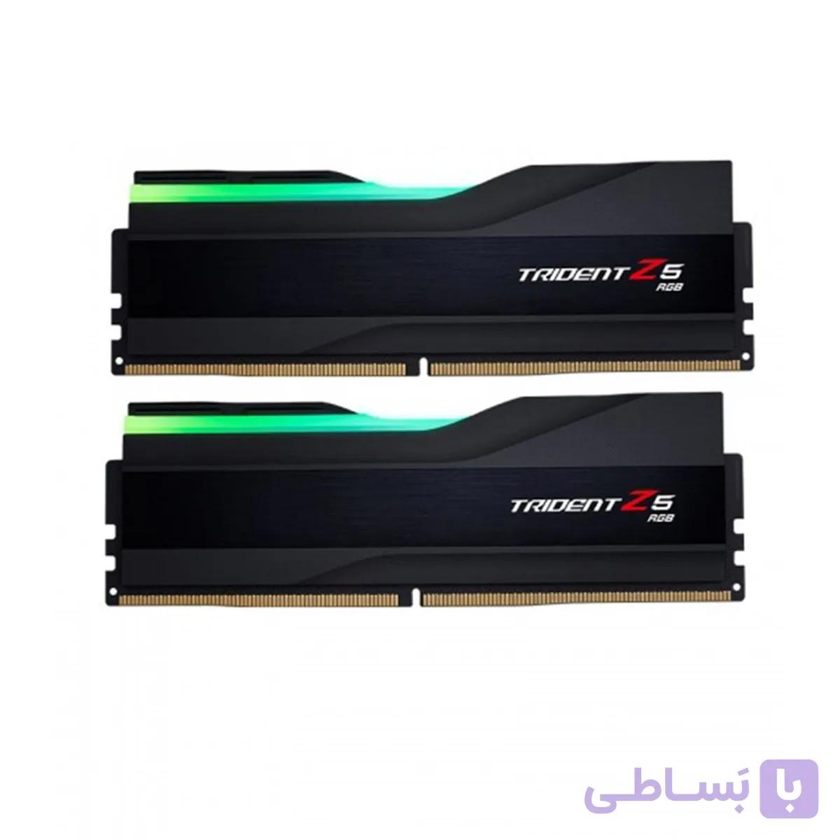 رم دسکتاپ DDR5 دو کاناله 5600 مگاهرتز جی اسکیل مدل Trident Z5 RGB Black ظرفیت 64 گیگابایت CL36 — تصویر 1