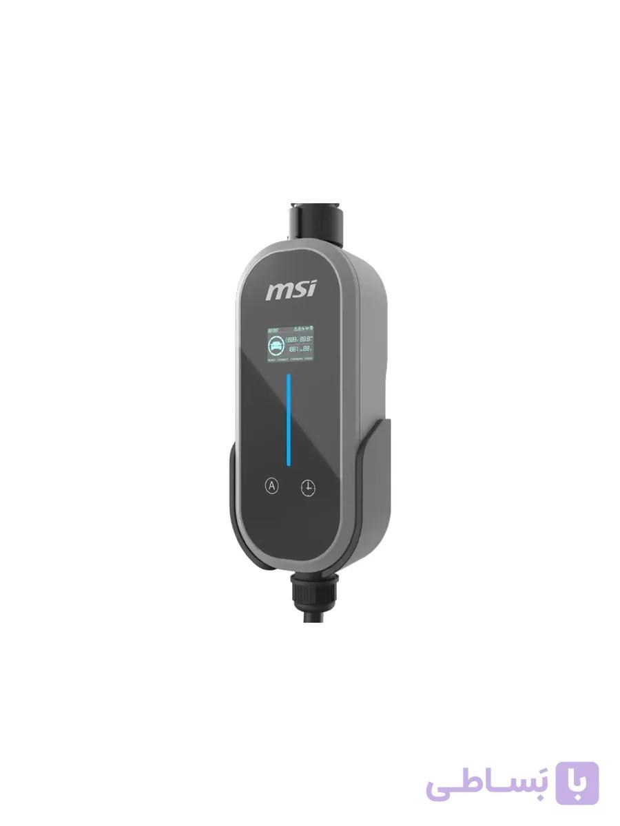 شارژر خودرو برقی ام اس آی مدل EZgo MS-C803 Portable 16A خاکستری — تصویر 1