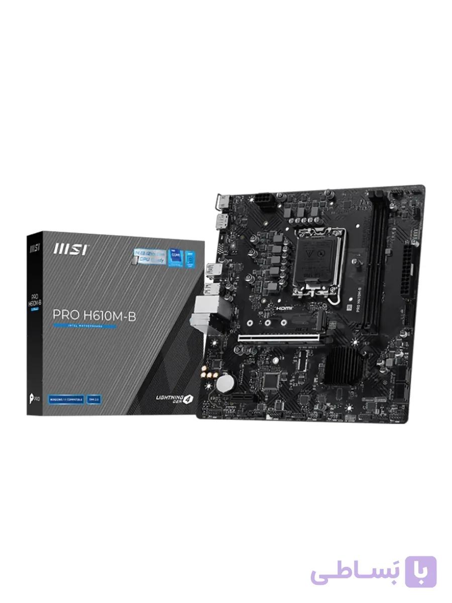 مادربرد ام اس آی مدل MSI PRO H610M-B DDR5 — تصویر 1