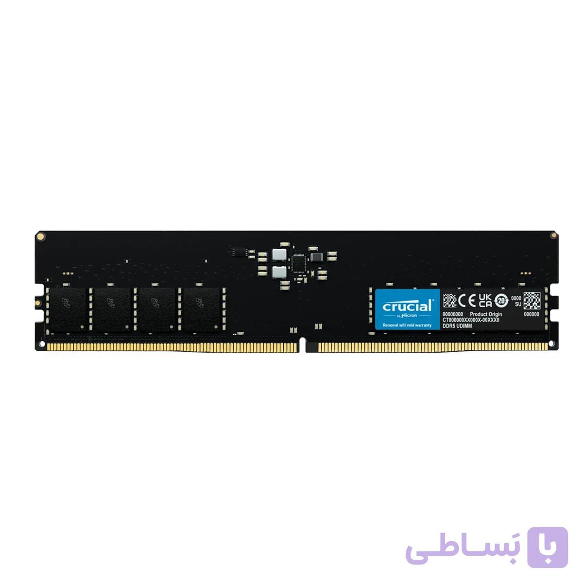 رم دسکتاپ DDR5 کروشیال تک کاناله 5600 مگاهرتز ظرفیت 16 گیگابایت CT16 — تصویر 1