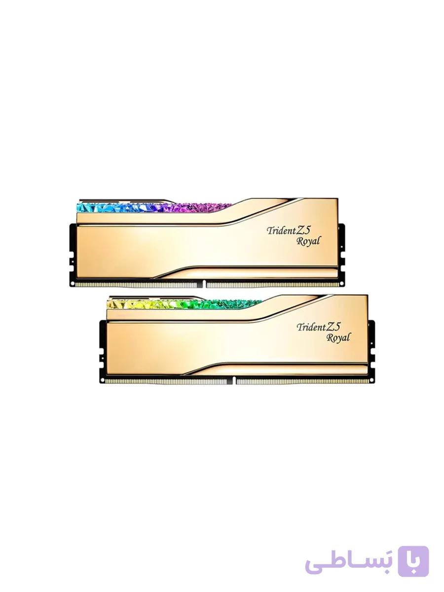رم دسکتاپ DDR5 جی اسکیل دو کاناله 7200 مگاهرتز مدل Trident Z5 Royal GOLD ظرفیت 32 گیگابایت CL34 — تصویر 1