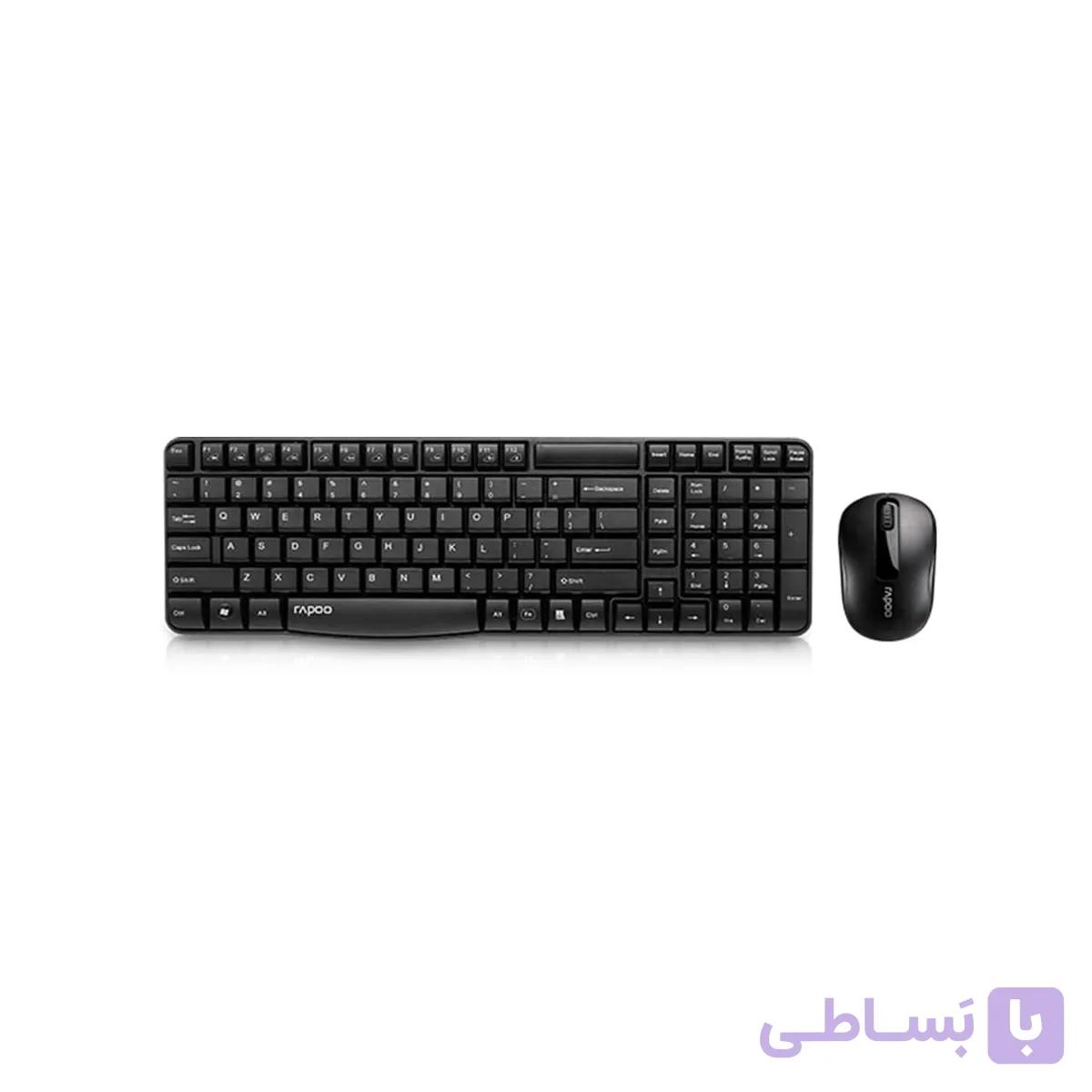 کیبورد و موس بی سیم (کمبو) Rapoo مدل X1800S — تصویر 1