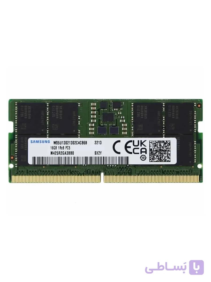 رم نوت بوک DDR5 سامسونگ تک کاناله 5600 مگاهرتز ظرفیت 16 گیگابایت مدل SODIMM CL46 — تصویر 1