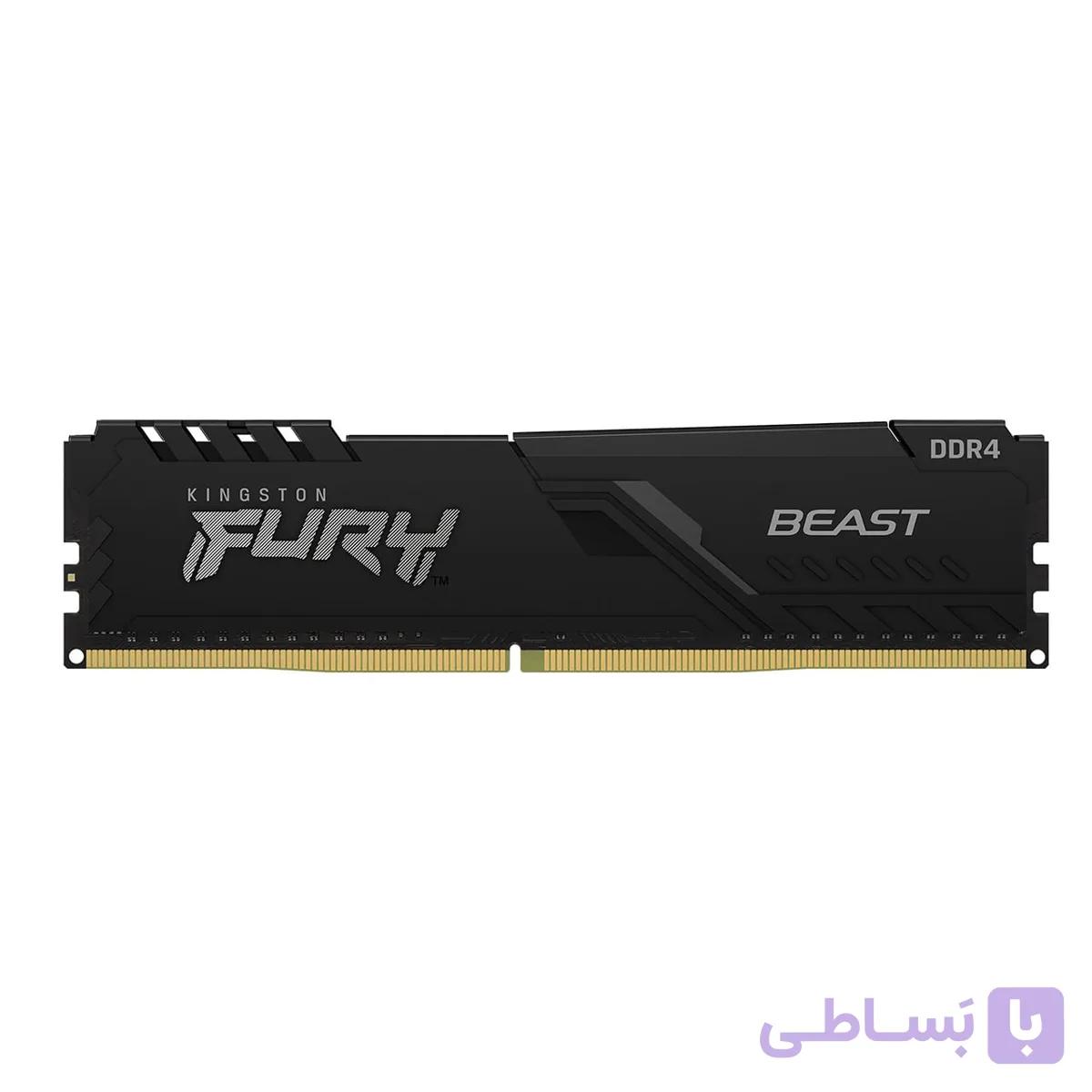 رم دسکتاپ DDR4 کینگستون تک کاناله 3200 مگاهرتز مدل FURY BEAST ظرفیت 8 گیگابایت CL16 — تصویر 1
