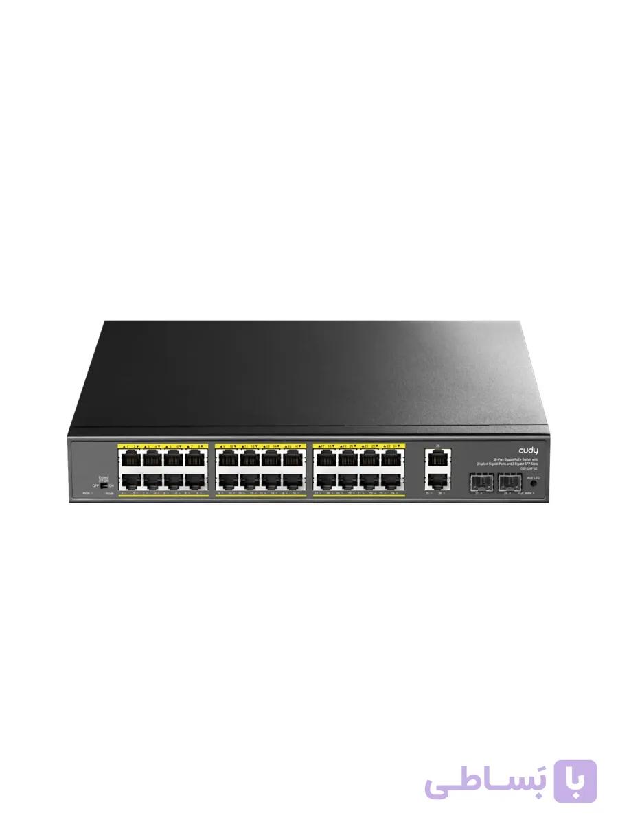 سوییچ شبکه 26 پورت کودی مدل GS1026PS2 1.0 — تصویر 1