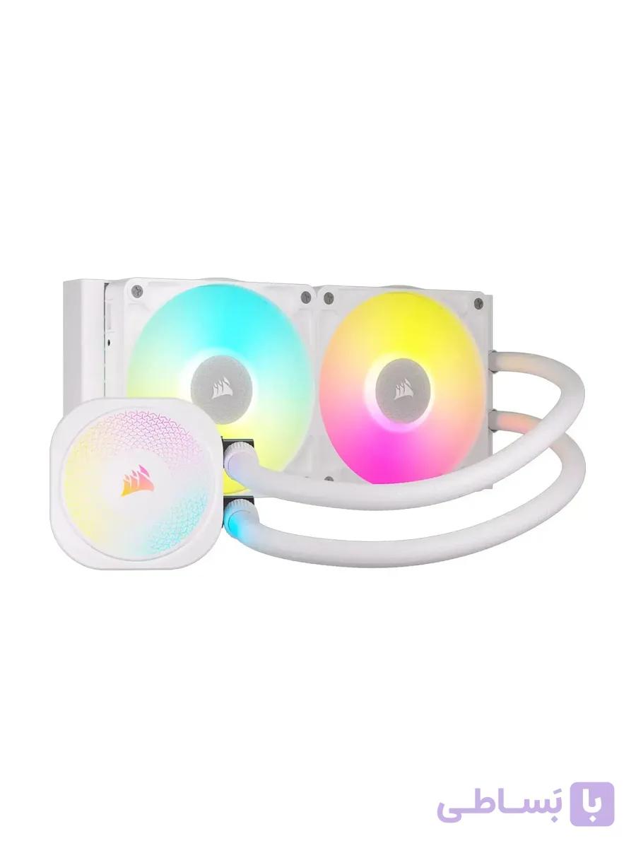 خنک کننده مایع پردازنده کورسیر مدل iCUE LINK TITAN 240 RX RGB white — تصویر 1