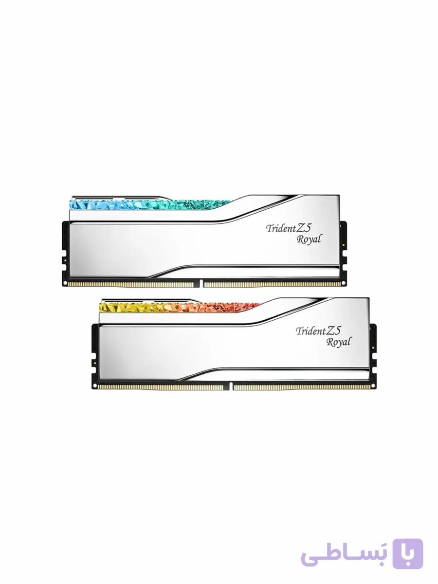 رم دسکتاپ DDR5 جی اسکیل دو کاناله 6400 مگاهرتز مدل Trident Z5 Royal ظرفیت 32 گیگابایت CL32 — تصویر 1