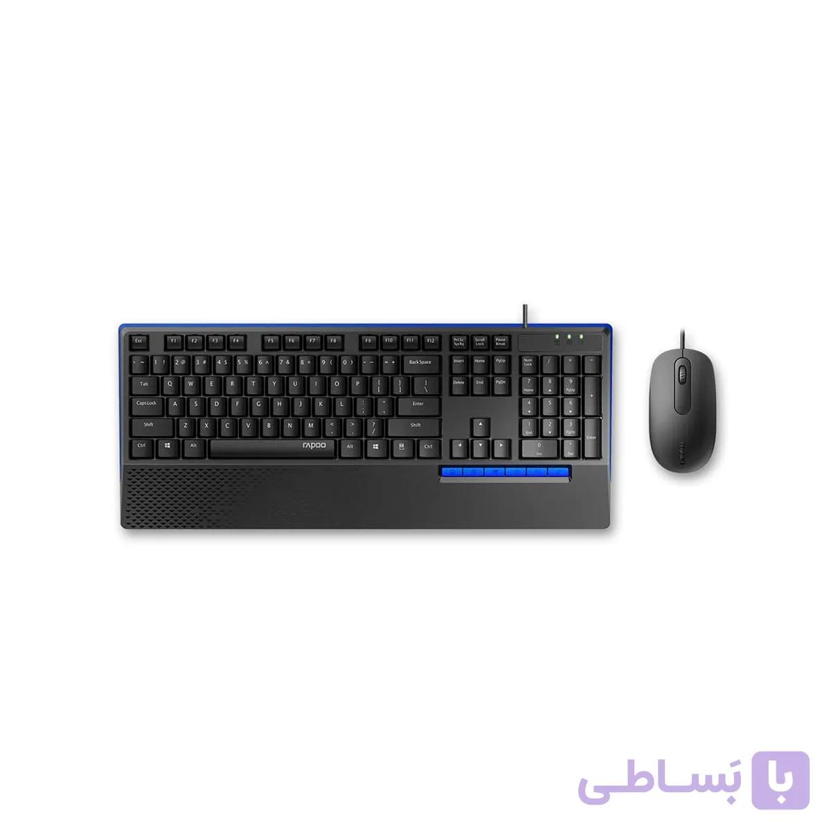 کیبورد و موس بی سیم (کمبو) Rapoo مدل NX2000 — تصویر 1