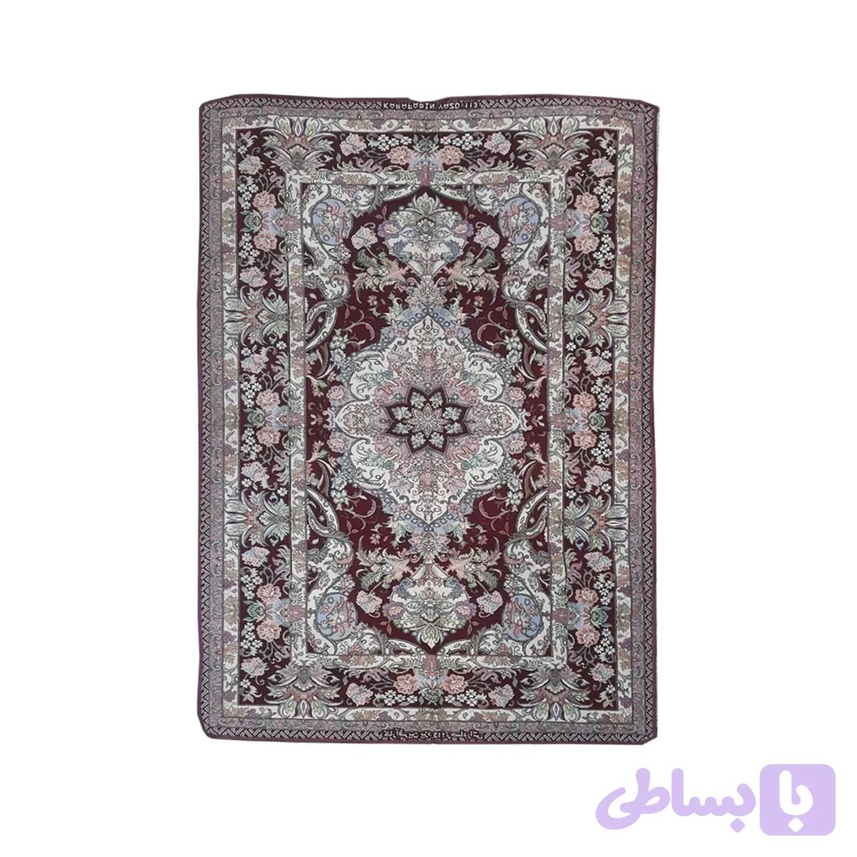 روفرشی کارافرین یزد مخمل زرکدار مدل زرشکی — تصویر 1