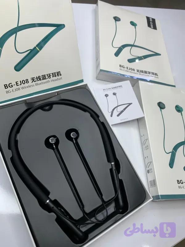 هدست گردنی BG-EJ08 | Bluetooth 5.3 | باتری 150mAh | شارژدهی 10 ساعت | HD Call