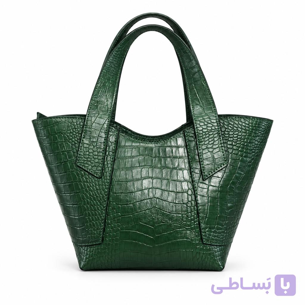 کیف چرم زنانه مدل 77 چرم میراث رنگ زرشکی روکو (چرم طبیعی) — تصویر 1