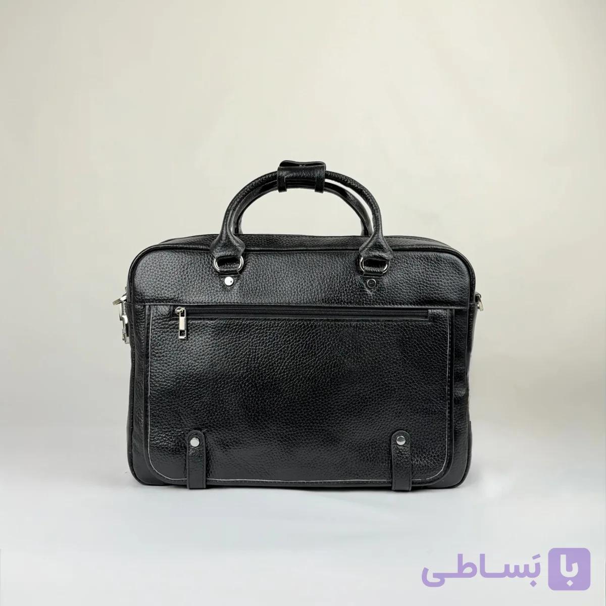 کیف اداری مردانه چرم مدل سورن (چرم طبیعی) — تصویر 1
