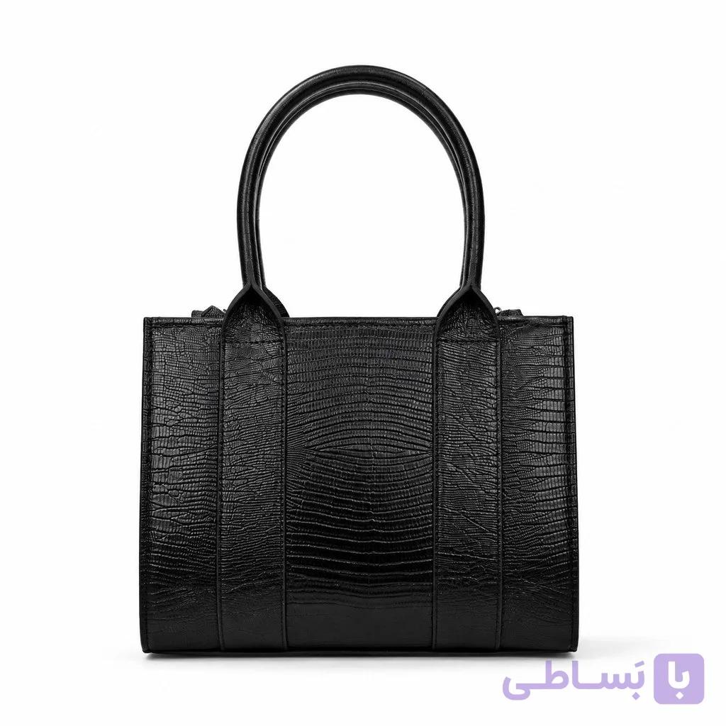کیف چرم زنانه مدل 77 چرم میراث رنگ مشکی لیزارد (چرم طبیعی) — تصویر 1
