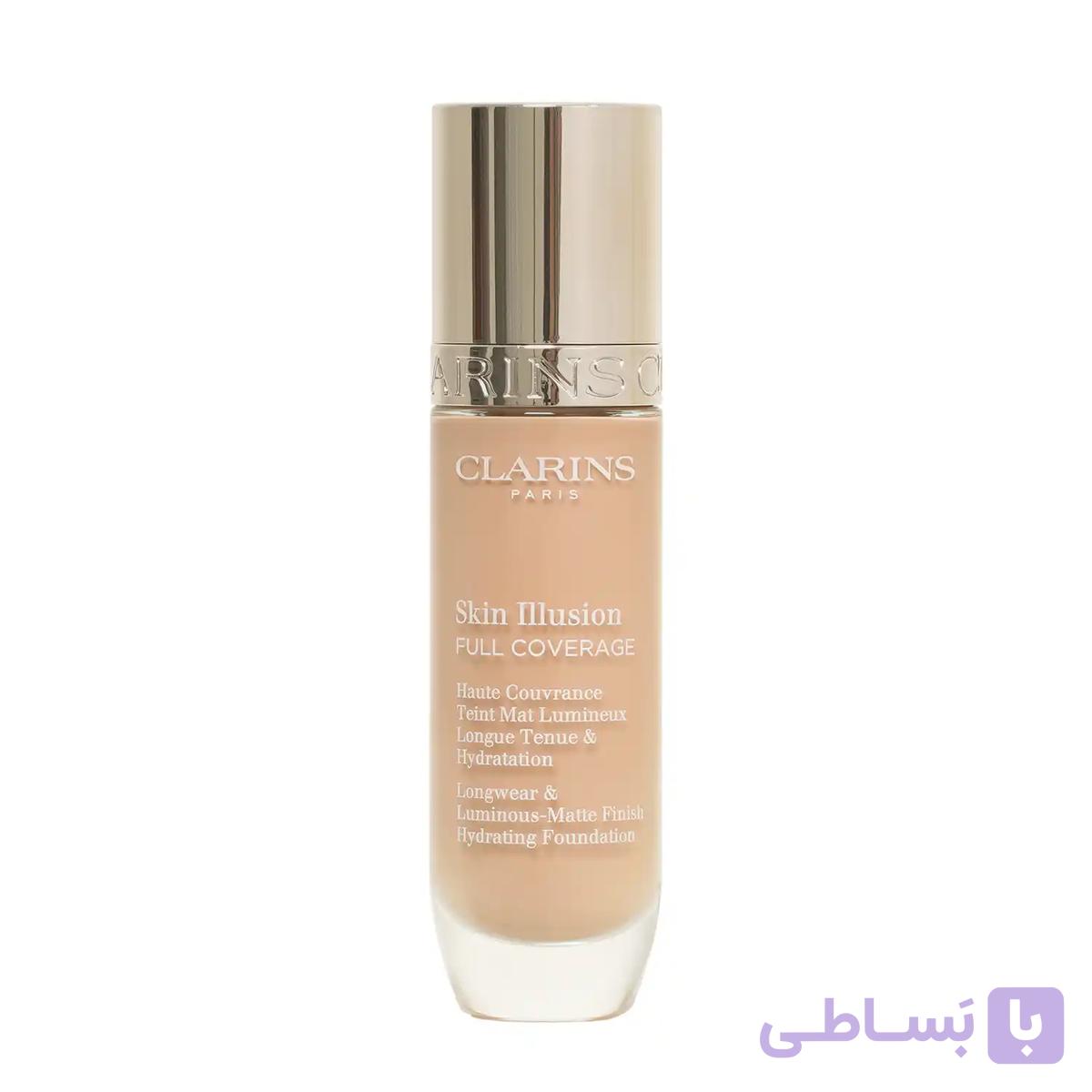 کرم پودر مات و آبرسان کلارنس Clarins مدل Skin Illusion شماره 108W حجم 30 میل — تصویر 1