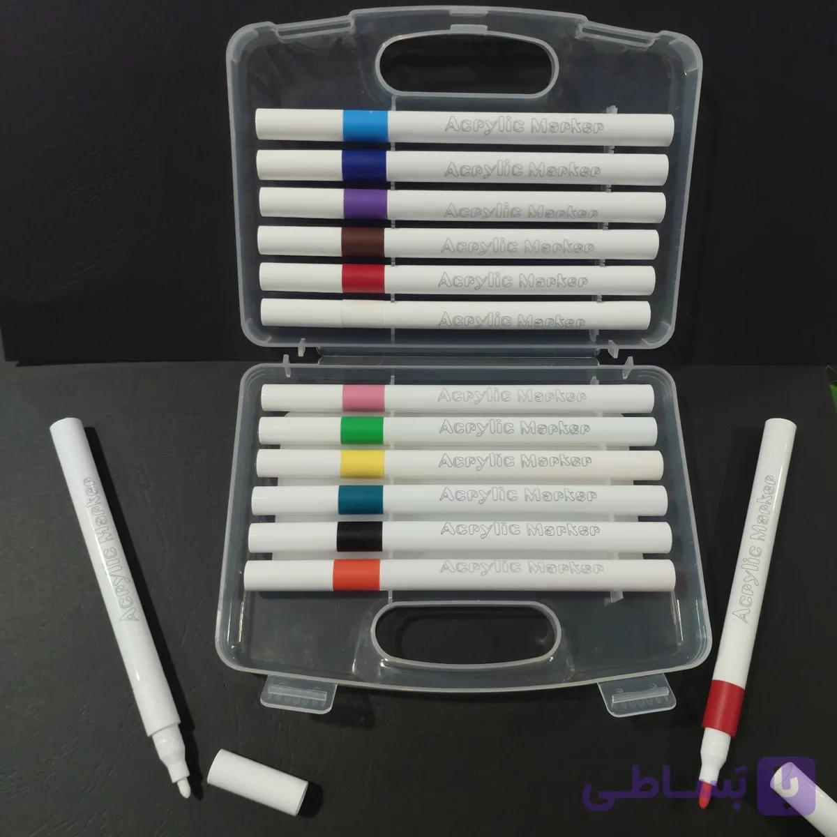 ماژیک اکریلیک. اکرولیک 12 رنگ
