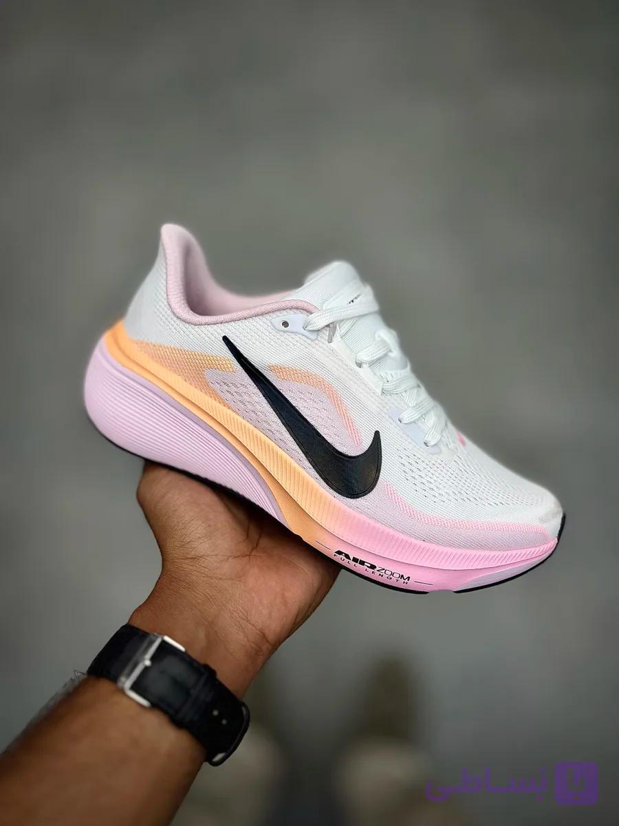 کتونی نایکی پگاسوس سفید صورتی | Nike Pegasus 42 white pink — تصویر 1