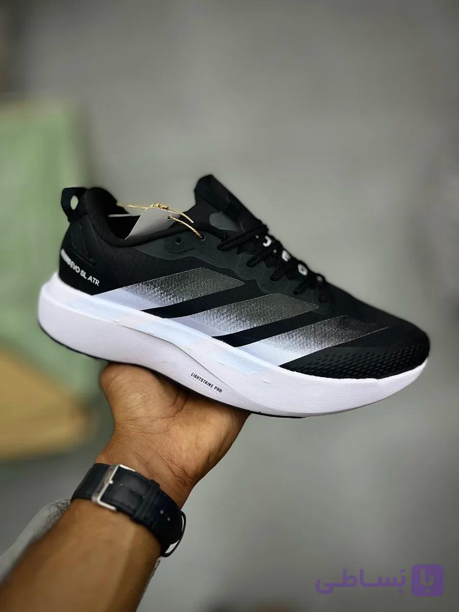 کتونی آدیداس آدی زیرو مشکی سفید مردانه | Adidas Adizero Evo SL ATR Black White — تصویر 1