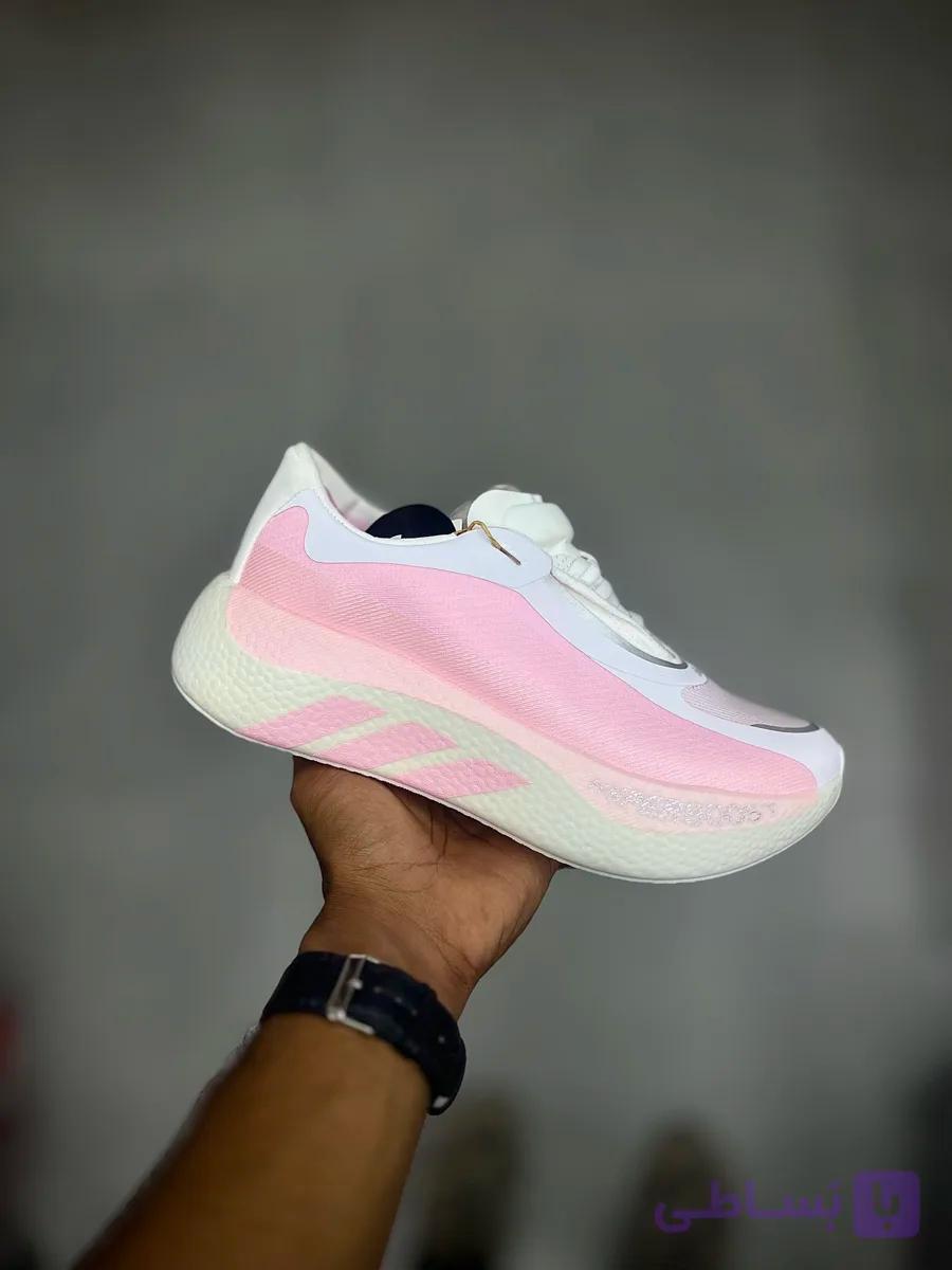کتونی آدیداس هایپر بوست سفید صورتی | adidas Hyperboost white pink — تصویر 1