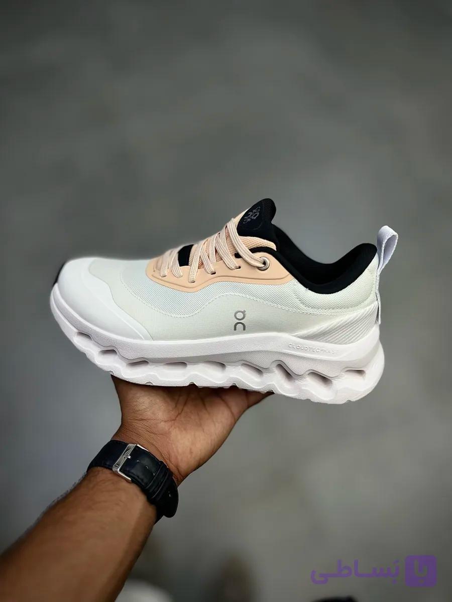 کتونی آن رانینگ کلودتیلت لووه سفید زرد وانیلی ست کاپلی | On Running Cloudtilt LOEWE White Vanilla — تصویر 1