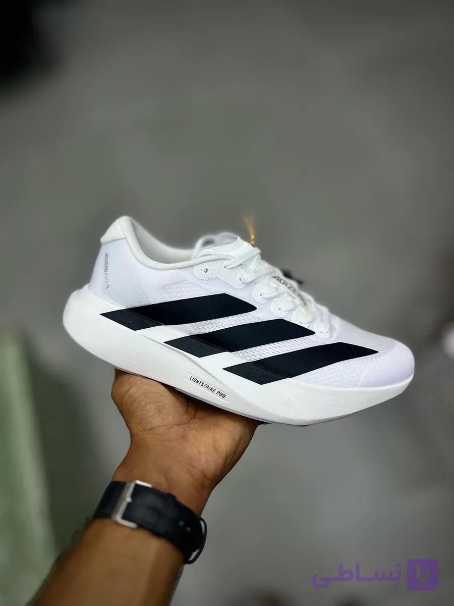 کتونی آدیداس آدی زیرو سفید مشکی مردانه | Adidas Adizero Evo SL ATR White Black — تصویر 1