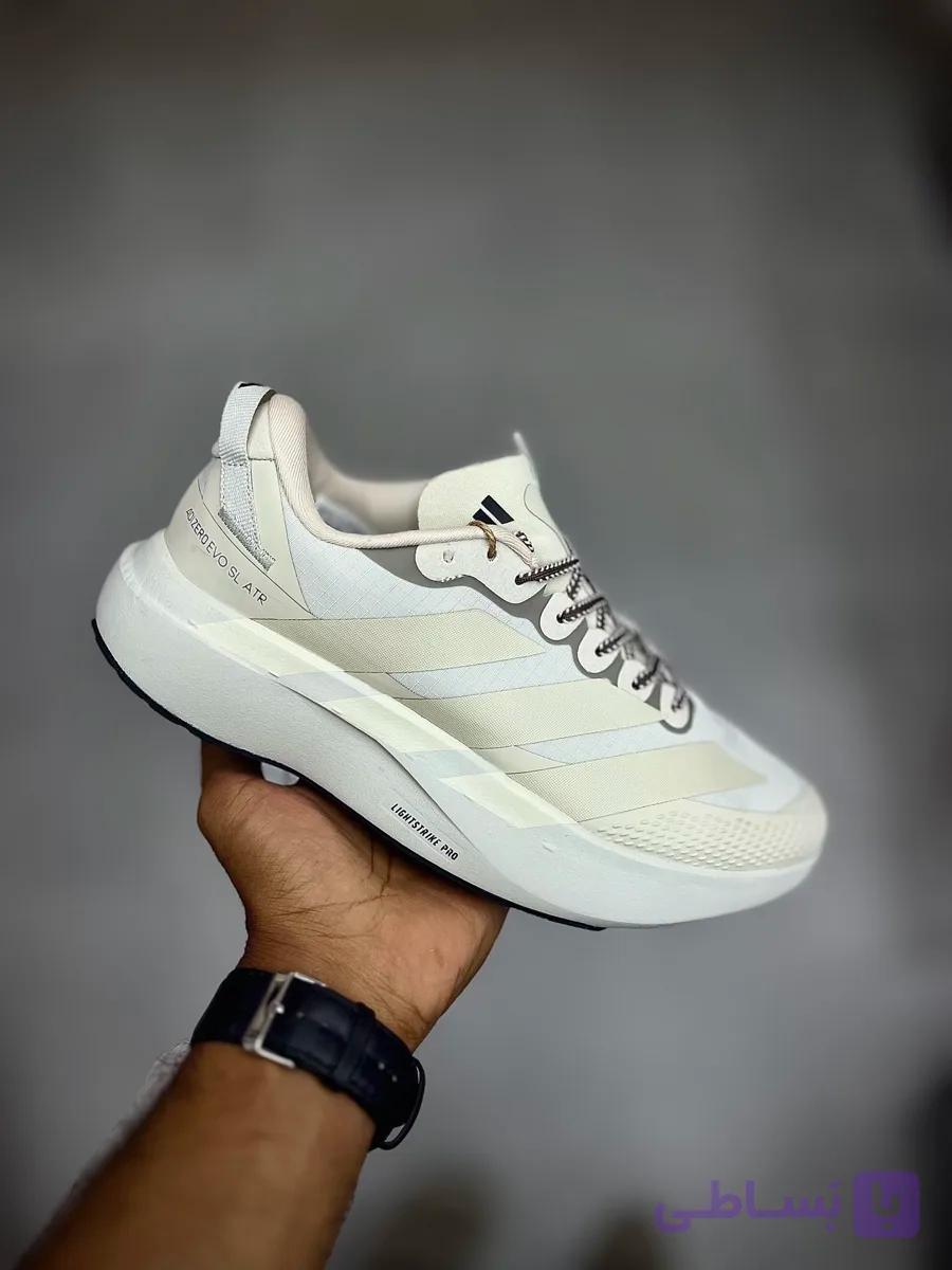 کتونی آدیداس آدی زیرو ای‌تی‌آر کرمی مردانه | Adidas Adizero Evo SL ATR Cream — تصویر 1