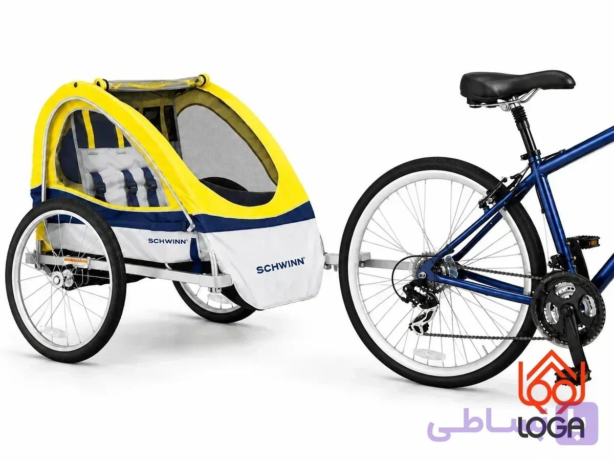 تریلر دوچرخه کودک شوین (Schwinn) | کالسکه دوچرخه کودک ایمن و تاشو — تصویر 1