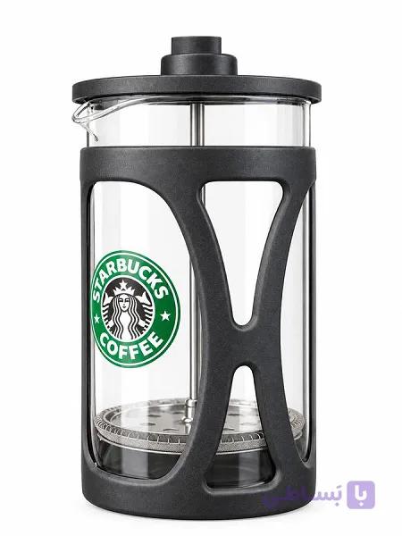 فرنچ پرس ۶۰۰ میلی‌لیتر با لوگوی Starbucks | مناسب قهوه دمی