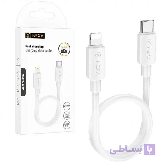 کابل شارژ پاور بانک نکسا NEXA-L3 0.25M — تصویر 1