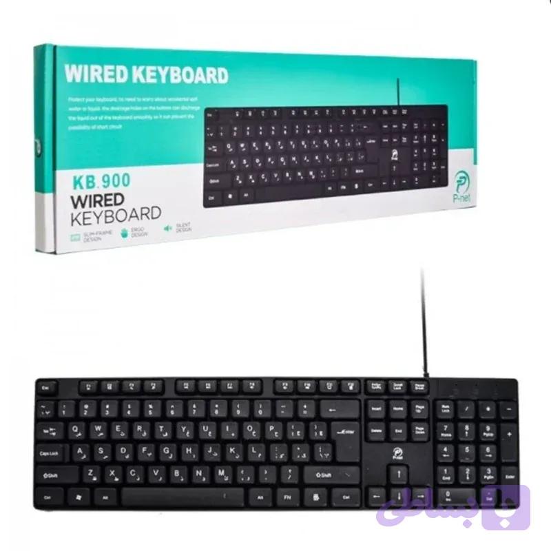 کیبورد سیم دار P-NET KB900 — تصویر 1