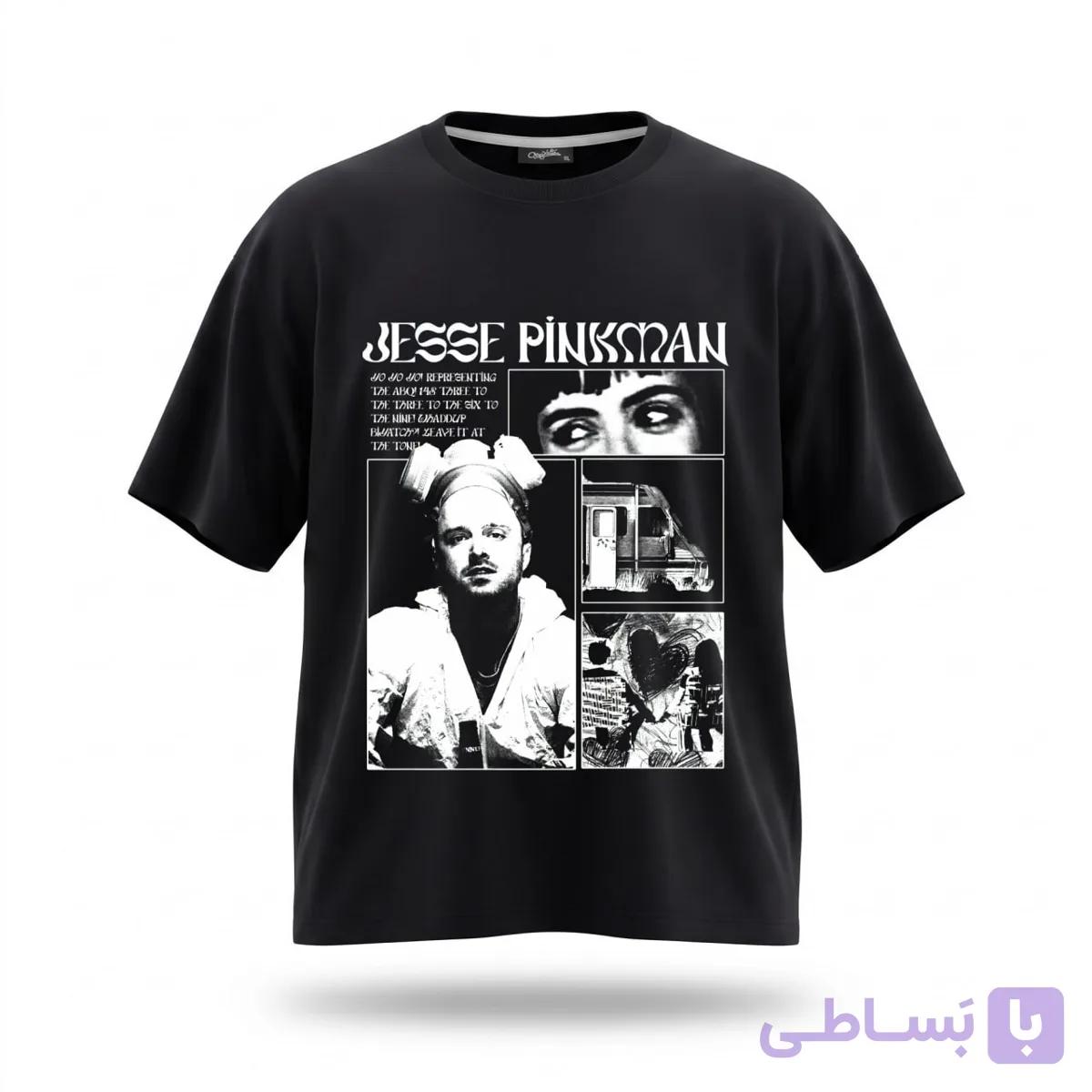 تیشرت مشکی طرح برکینگ بد کد 57294 — تصویر 1