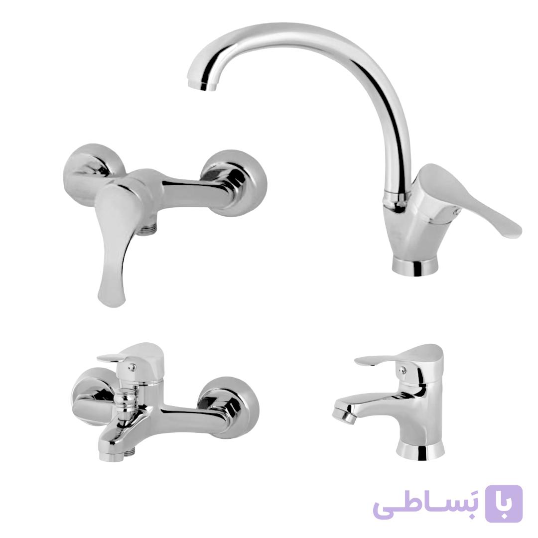 ست شیرآلات 4 تکه شیرآلات رز مدل آراز — تصویر 1