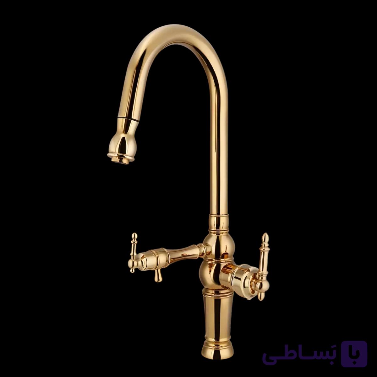 شیر ظرفشویی دو منظوره شیرآلات رز مدل السا ( سینک 2 کاره کشی ) — تصویر 1
