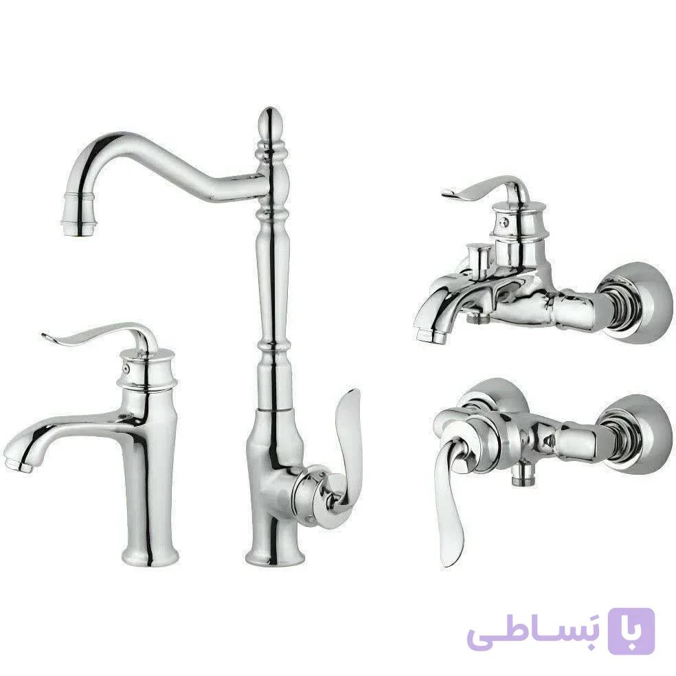 ست شیرآلات 4 تکه شیرآلات رز مدل مینی آرنیکا