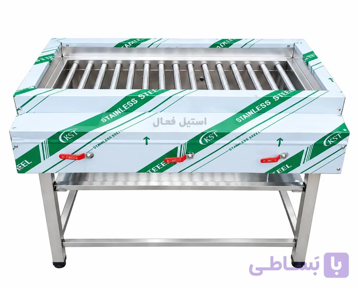 خرید کباب پز صنعتی+گارانتی12ماه+استیل فعال