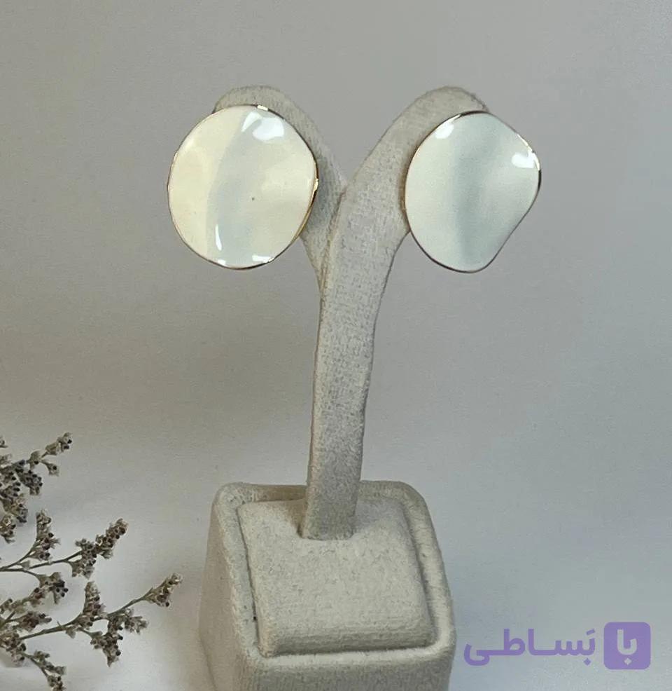 گوشواره میناکاری طرح موج