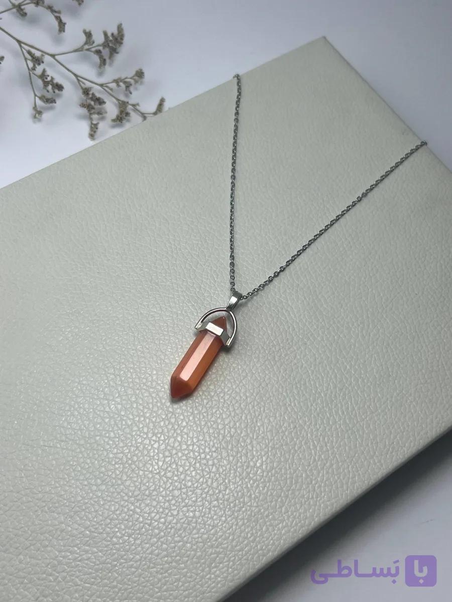 گردنبند سنگ کارنلین (بهسازی شده)