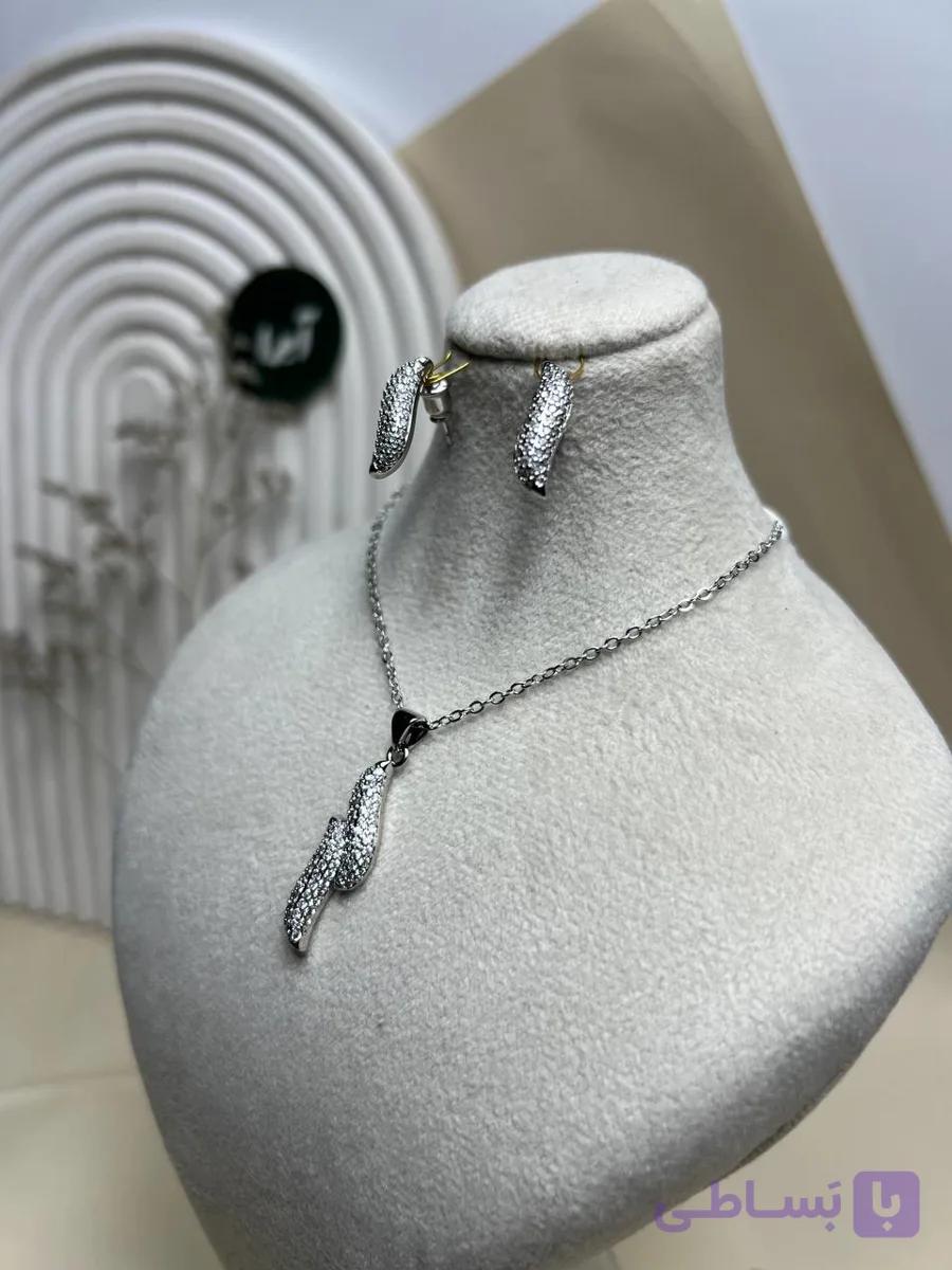 نیم ست جواهری مدل موج کد n19