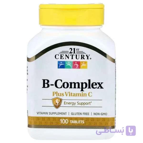 مکمل B-Complex + ویتامین C (21st Century B-Complex plus Vitamin C )، ۱۰۰ عدد قرص
