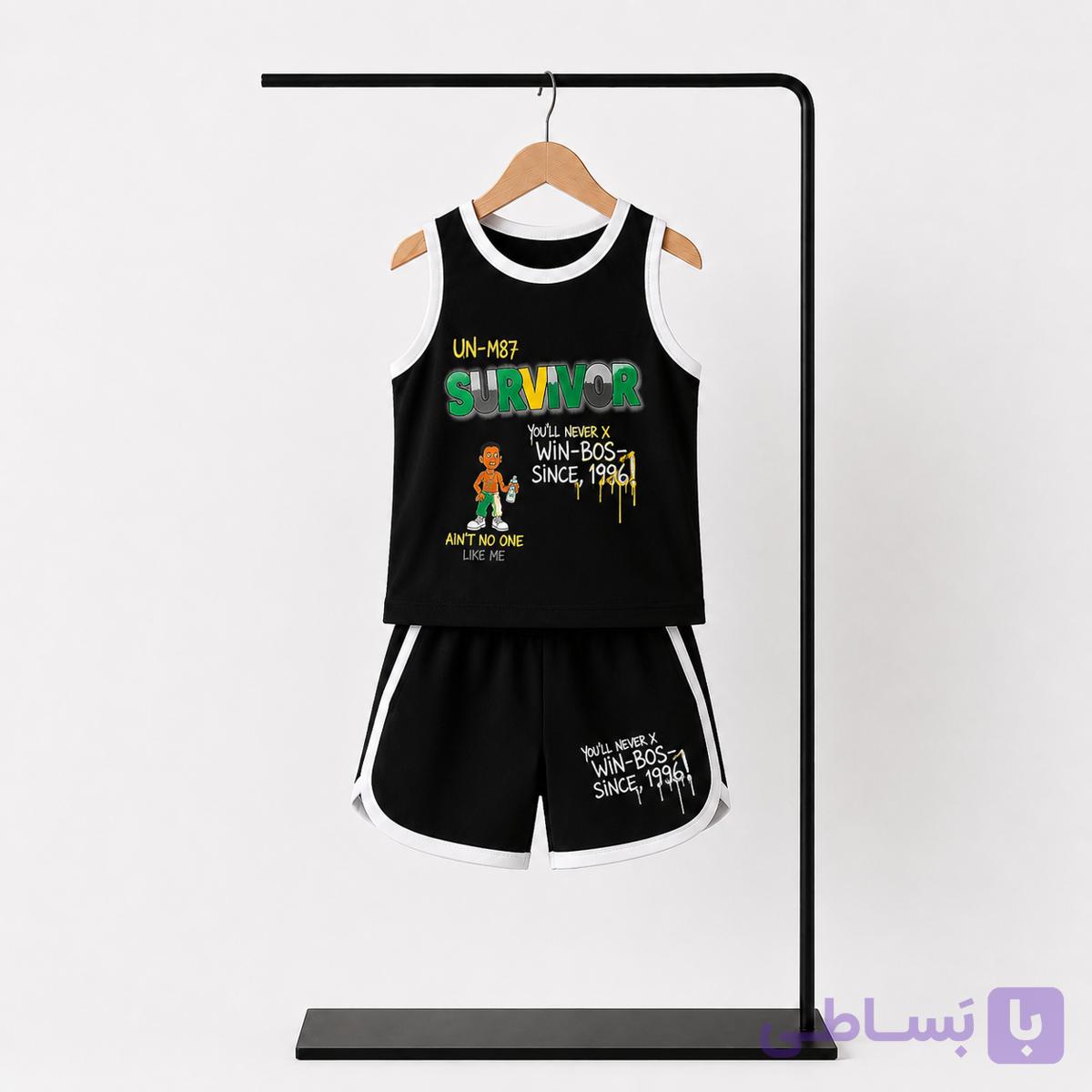 تاپ شلوارک پنبه پسرانه Survivor