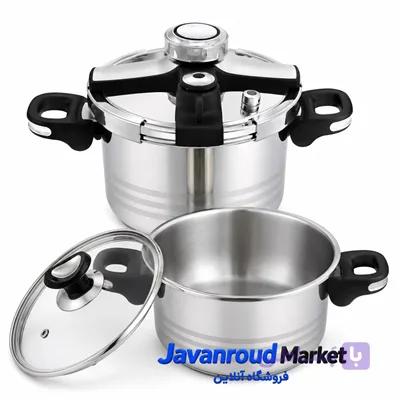 ست زودپز و قابلمه زیو مدل ZPC-1651S07 با ظرفیت ۷ و ۵ لیت — تصویر 1